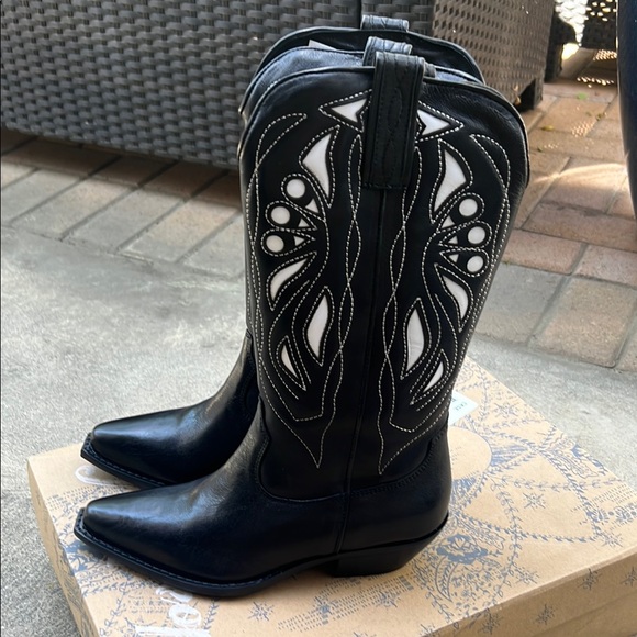 Free People Rancho Mirage Black Western Boots - Picture 4 of 15